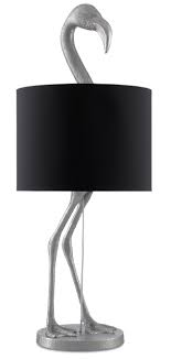 Now you can order it with fast delivery and at the best price. Currey And Company 6000 0394 Matte Nickel Flamingo 3 Light 41 Tall Animal Table Lamp Lightingshowplace Com