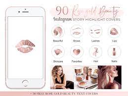 Maybe you would like to learn more about one of these? Schonheit Rose Gold Instagram Highlight Cover Highlight Etsy