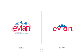 Évian est mondialement connue comme ville thermale et pour son eau minérale évian, exploitée par la société. Evian Rebrand By Sahin Duezguen Logodesign