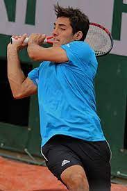 Cristian garin during a match (image source: Cristian Garin Wikipedia