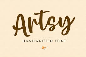 A collection of all the pretty signature signature fonts! Artsy Font By Dmletter31 Creative Fabrica Artsy Fonts Lettering Tutorial Fonts Signature Fonts