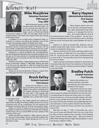 2009 Baseball Media Guide by Troy University Athletics