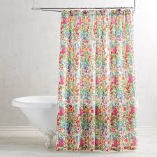 Bright Floral Shower Curtain Floral Shower Curtains Fabric Shower Curtains Curtains