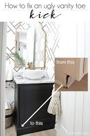 Bathroom vanity cabinet zu spitzenpreisen. Bathroom Cabinet Kick Plate Makeover Bathroom Cabinet Makeover Bathroom Makeover Trendy Bathroom