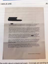 If you would like to report the blackmail email, you can do that on the federal trade commission's website (ftc). Blackmail Scam Reported In Greenwich I Know Your Secret