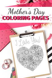 This product is a digital download. Mother S Day Coloring Pages Fun Happy Home