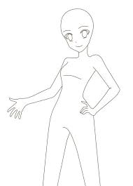 Anime Manga Girl Reference Drawing Base In 2020 Drawing Base Anime Poses Reference Manga Poses