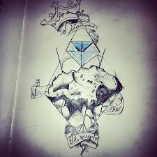Diamond In The Rough Tattoo Sketch Tattoo Sketch Art Tattoo Sketches Bear Tattoo Designs