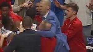 Last year, Mark Pope had Pat Kelsey by the head during a fight in the  Kentucky-Louisville game. According to reports, earlier this month, the two  had a heated exchange while visiting a