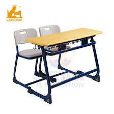 Industrial furniture made of 100% recovered wood. China Primary School Metal Student Double Table And Chair Classroom Furniture China Classroom Furniture Student Table And Chair