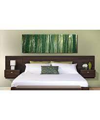 With a focus on simplicity and functional storage, this unit creates a modern and sleek bedroom. Espresso Queen Series 9 Designer Floating Headboard Nightstand Floating Headboard King Bed Headboard Headboards For Beds