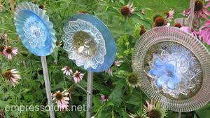 Check spelling or type a new query. How To Make Garden Art Flowers From Dishes Glass Garden Art Garden Art Glass Garden Flowers
