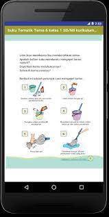 Petunjuk mengepel lantai kelas 1 sd. Buku Tematik Tema 6 Kelas 1 Sd Mi Kurikulum 2013 Fur Android Apk Herunterladen