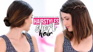 First, split your hair in half from ear to ear, t hen twist the upper half into a bun. 23 Short Step Cut Hair Background Trendy Hairstyle Ideas In 2020