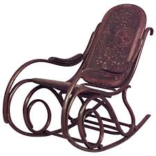 Late 19th C Vienna Secession Bentwood Rocking Chair By Thonet Rocking Chair Bentwood Rocking Chair Chair