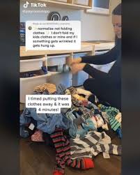 Mom S No Fold Laundry Hack Divides Parents On Tiktok Gma
