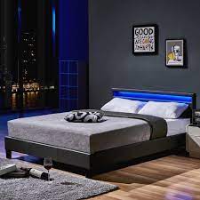 Imperial bett avrora sonoma/weiăź 160x200. Led Bett Astro 160 X 200 Cm Dunkelgrau Kaufland De