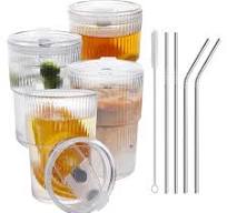 Amazon.com | RÉΑLWÁY 16 OZ Iced Coffee Cups with Lids and ...