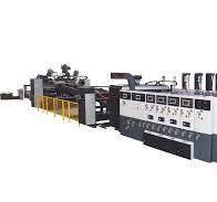 Automatic 4 Colors Printer Slotter Die Cutter Folder Gluer PP Strapping  Machine