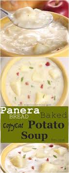 Baked Potato Soup Panera Bread Copycat Recipe Panera Recipes Baked Potato Soup Recipe Potato Soup Panera