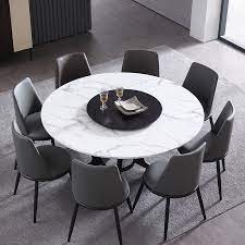 When looking for a modern dining room table, consider shape and material to determine your style. Modern Furniture Dinning Room Rock Plate Round Dining Table Set 6 Chairs Royal Buy Modern Furniture Dinning Room Plate Round Dining Table Dining Table Set 6 Chairs Modern Royal Product On Alibaba Com