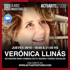 Check spelling or type a new query. Veronica Llinas Dara Una Clase Virtual De Actuacion Para Comedia Fran Vidal Espectaculos