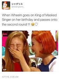 The masked singer was last winter's surprise tv hit, as millions of people tuned in to watch the singing competition show featuring disguised celebrities. Wheein Mamamoo On Masked Singer K Pop Amino