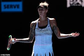 Roses, angels, wings and a lantern complete the design, and she has the word famiglia on. Angelique Kerber Breezes Past Erratic Polona Hercog In Australian Open First Round Express Digest