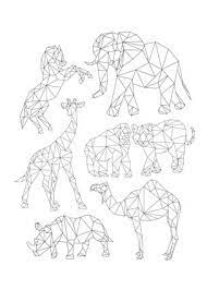 It has been believed that the wearer of an animal image calls the spirit of that image. Geometric Animal Drawings Illustrations Posters At Repinned Net