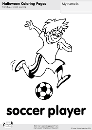 The spruce / wenjia tang take a break and have some fun with this collection of free, printable co. Soccer Player Coloring Page Super Simple