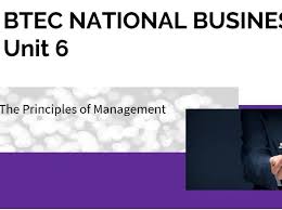 Btec Business Unit 6 The Principles Of Management Complete Bundle