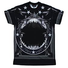Givenchy Shark Mermaid Columbian Fit T Shirt Second Kulture