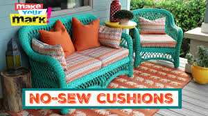 In this tutorial video we will show you all the steps required to make a cushion for a chaise lounge chair. How To No Sew Pillows And Cushions Youtube