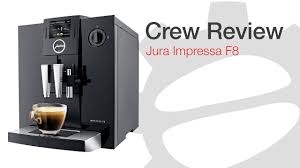 Packaged alongside two filter baskets, a coffee scoop, a water filter, and cleaning tools, this breville espresso machine comes with useful maintenance accessories to make brewing easier. Crew Review Jura Impressa F8 Make Coffee You Love