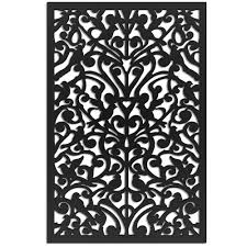 White vinyl decorative screen panel. Acurio Latticeworks Ginger Dove 32 In X 4 Ft Black Vinyl Decorative Screen Panel 3248pvcbk Gndv The Home Depot