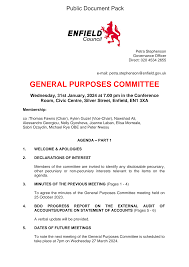 Public Pack)Agenda Document for General Purposes Committee, 31/01/2024 19:00
