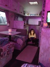 Enjoying The Colour Changing Led Lights Set To Pink Vintage Retro Caravan Vintage Camping Vintage Trailers Led Color Changing Lights