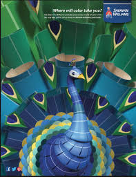 This collection uses lush and sophisticated tones that seem to evoke a rainforest or morning meadow. This Is A Print Ad For Sherwin Williams It Is Especially Creative Because It Takes Traditional Paint Color Paint Chip Art Paint Chip Crafts Sculpture Projects
