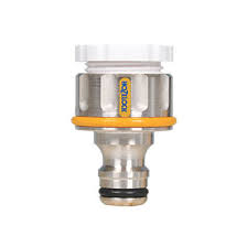 I bought a hozelock adapter which has a tightening fitting on it but that hasn't worked. Hozelock Brass Threaded Outdoor Tap Connector Hose Tap Connectors Screwfix Com