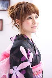 Japanese Yukata Style Hair Shinri Inada Model Mariko Miyazaki Japanese Yukata Yukata Model