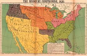 Missouri Compromise Line Map Text Of Missouri Compromise Of 1820 & Map