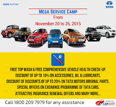 Tata Motors Announces Mega Service Camp Commencing From November 20 2015 To Read More Please Visit Here Http Goo Gl Fi91 Tata Motors Tata Cars Health Check