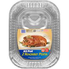 Preheat oven to 325 degrees f (165 degrees c). Hefty Ez Foil 20lb Aluminum Roasting Pans 2 Count 17 X 13 X 3 Walmart Com Walmart Com