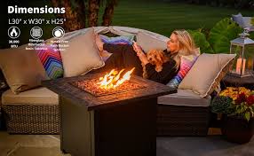 Reviewed in the united states on october 11, 2018. Patio Lawn Garden Blue Rhino Outdoor Propane Gas Fire Pit Copper Fireglass Outdoor Heating
