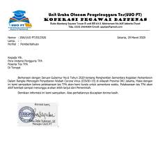 Baik itu berupa uang, dokumen, barang, ataupun hal lainnya. Surat Pemberitahuan Terkait Penundaan Pelaksanaan Tes Tpa Oto Bappenas Pascasarjana Universitas Brawijaya