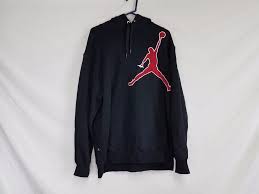 Black And Red Jordan Hoodie Men S Nike Air Jordan Black Hoodie With Red Logo Size Xl Air Jordan Black Nike Hoodie Black Hoodie Mens Nike Air Red Logo