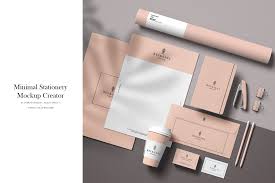 Download Minimal Stationery Mockup Creator Creative Photoshop Templates Creative Market PSD Mockup Templates