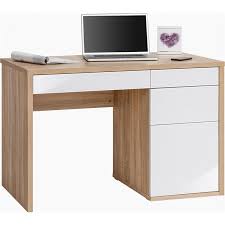 Bureau Chene Blanchi Bureau 1 Porte 2 Tiroirs Maja Mbel Wismar Chne Blanc Autres White Computer Desk Desk Computer Desk Design