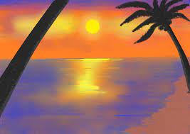Gallery For Simple Sunset Painting Sunset Painting Sunset Painting Easy Beach Sunset Painting Easy painting for kids with a printable prompt | adventure in a box how to draw a sunset · art projects for kids. gallery for simple sunset painting
