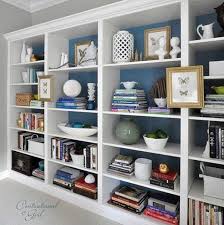 Image Result For How To Decorate Large Built In Shelves Home Decor Ikea Bookshelves Bookshelves